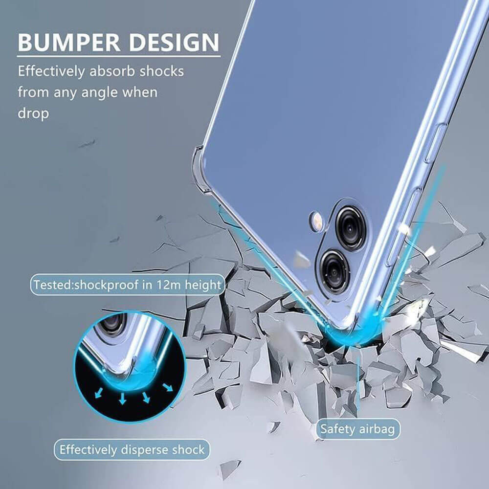 For Samsung Galaxy A06 4G5G SupRShield Clear Case Shockproof Heavy Duty Gel Air Cushion Cover For Samsung Galaxy A06 4G5G SupRShield Clear Case Shockproof Heavy Duty Gel Air Cushion Cover